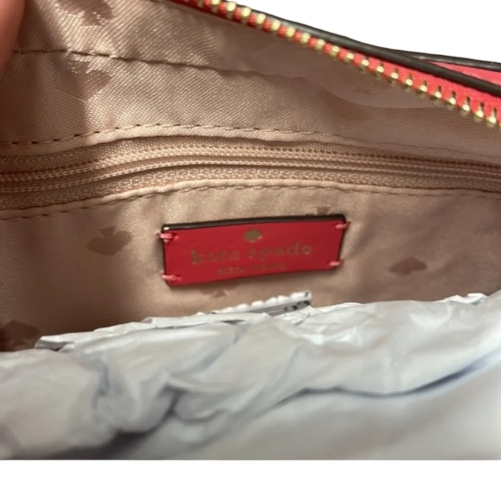 NWT NEW Kate Spade ♠️ Staci Dual Zip around small pink blush Crossbody bag purse